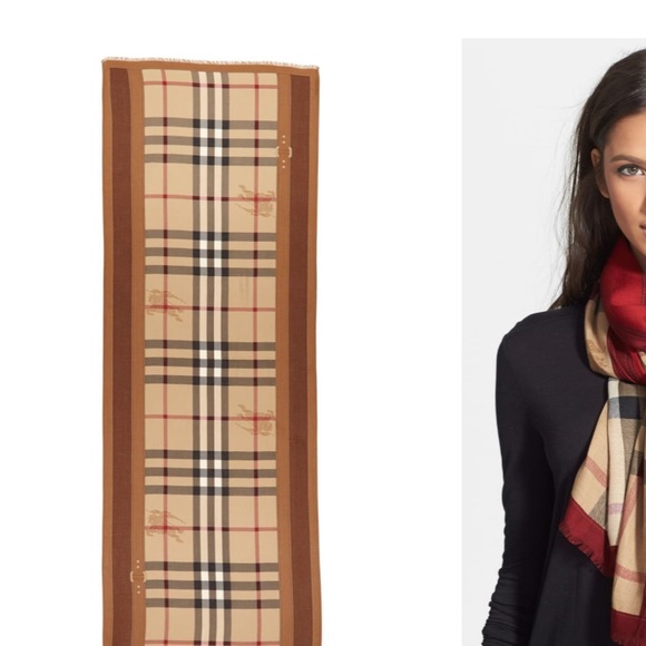 Burberry haymarket scarf - Picture 4 of 8